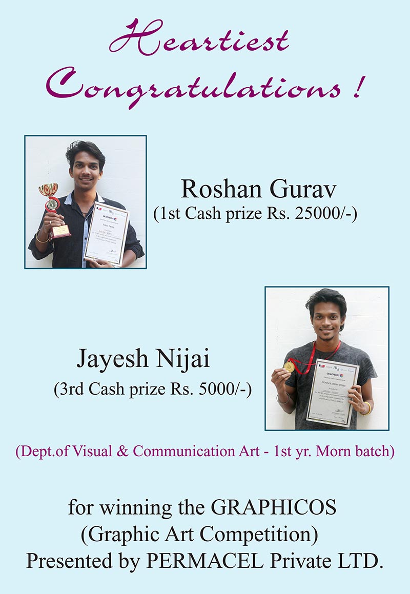 2017-18 wining for Graphic Art Competition